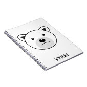 Kute Cartoon Polar Beer Notitieboek (Rechterzijde)