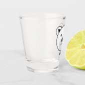 Kute Cartoon Polar Beer Shot Glas (Links)