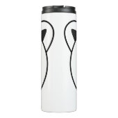 Kute Cartoon Polar Beer Thermosbeker (Achterkant)