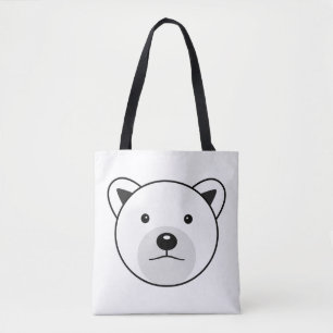 Kute Cartoon Polar Beer Tote Bag