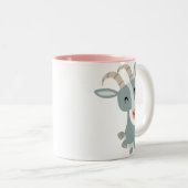 Kute Cartoon Prancing Goat Mok (Voorkant rechts)