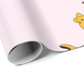 Kute Cartoon Puppy Dog Wrapping Paper Cadeaupapier (Rol Hoek)