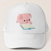 Kute Cartoon Reading Piglet Pet (Voorkant)