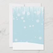 Kute Cartoon Santa met Long Beard Kerstparty Kaart (Achterkant)