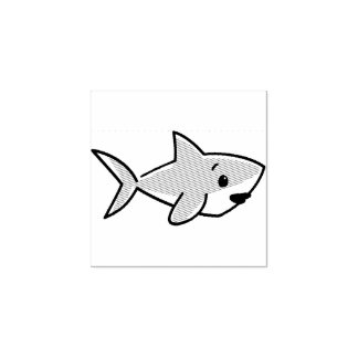 Kute Cartoon Shark Rubber Stamp Rubberstempel