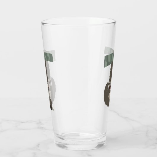 Kute Cartoon Sloth Dangling from a Branch Tumbler (Rechts)