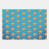 Kute Cartoon Starfish Blue Ocean Inpakpapier Vel (Voorkant)