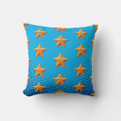 Kute Cartoon Starfish Blue Ocean Kussen (Voorkant)