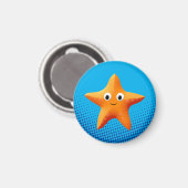Kute Cartoon Starfish Blue Ocean Magneet (Voorkant / Achterkant)