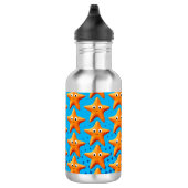 Kute Cartoon Starfish Blue Ocean Waterfles (Rechts)