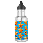 Kute Cartoon Starfish Blue Ocean Waterfles (Links)