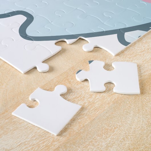 Kute Cartoon Tandpenseel met tandenborstel Legpuzzel (Zijkant)