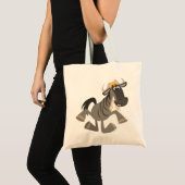 Kute Cartoon Tap Dancing Wildebeest Bag Tote Bag (Voorkant (product))