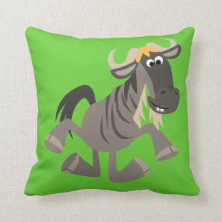 Kute Cartoon Tap Dansend Wildebeest Pillow Kussen