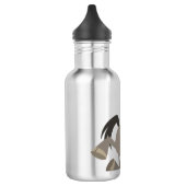 Kute Cartoon Tap Dansend Wildebeest Waterfles (Links)
