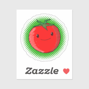 Kute Cartoon Tomato Drawing Sticker