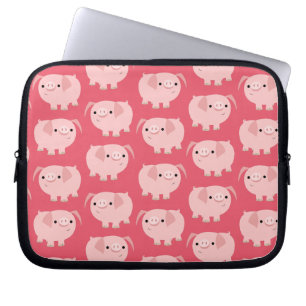 Kute Cartoon Varkens Laptophoezen Laptop Sleeve