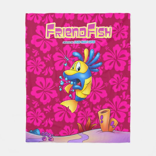 Kute cartoon vlootdeken fleece deken (Voorkant)