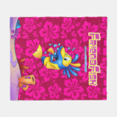 Kute cartoon vlootdeken fleece deken (Voorkant (Horizontaal))