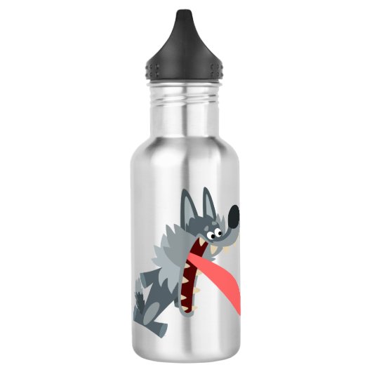 Kute Cartoon Wolf waterfles Waterfles (Links)
