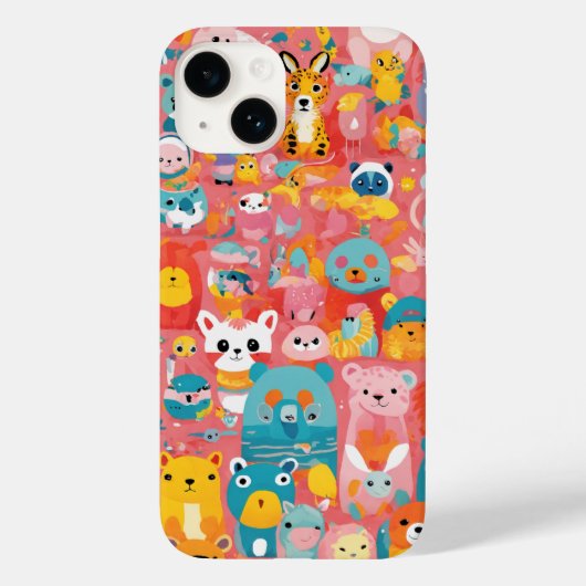 Kute Cartoons Case-Mate iPhone Case (Achterkant)