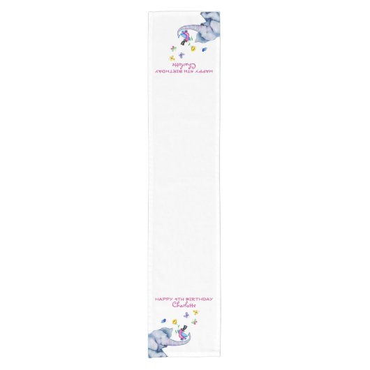 Kute Cartoons Korte Tafelloper (Voorkant)