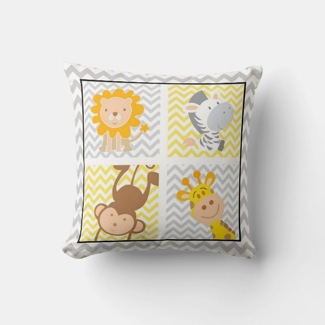 Kute Cartoons Kussen (Voorkant)