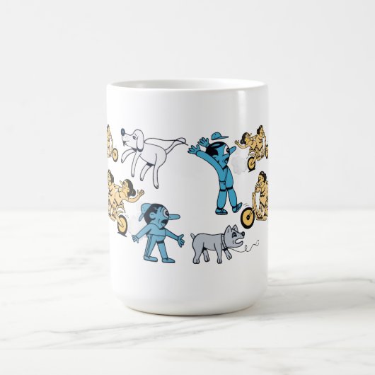 Kute Cartoons. T-shirt Koffiemok (Center)