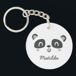 Kute character panda children design sleutelhanger<br><div class="desc">Het karakter van panda kinderen is een onderdeel van een collectie.</div>