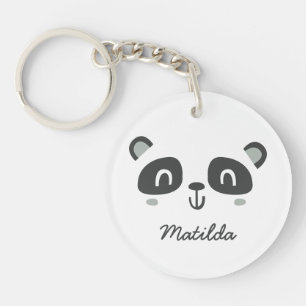 Kute character panda children design sleutelhanger