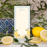 Kute checkkerling shopping list met Lemons Magnetisch Notitieblok<br><div class="desc">Kute checkerings list met Lemons Magnetic Notitieblok</div>