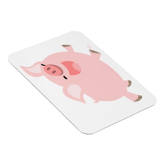 Kute Cheerful Cartoon Pig Flexible Magnet Magneet (Rechterzijde)