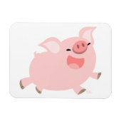 Kute Cheerful Cartoon Pig Flexible Magnet Magneet (Horizontaal)