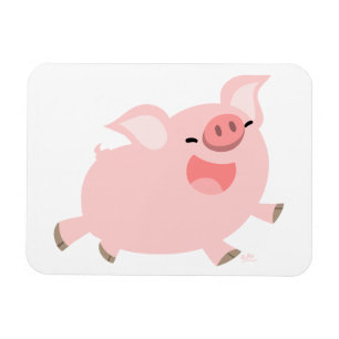Kute Cheerful Cartoon Pig Flexible Magnet Magneet