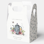 Kute Cheerful Rozen Floral Teapot Elke leeftijd va Bedankdoosjes (Geopend)