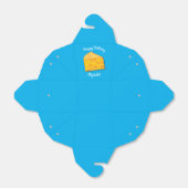 Kute Cheese Wedge Kinder 1e verjaardag Bedankdoosjes (Uitgevouwen)