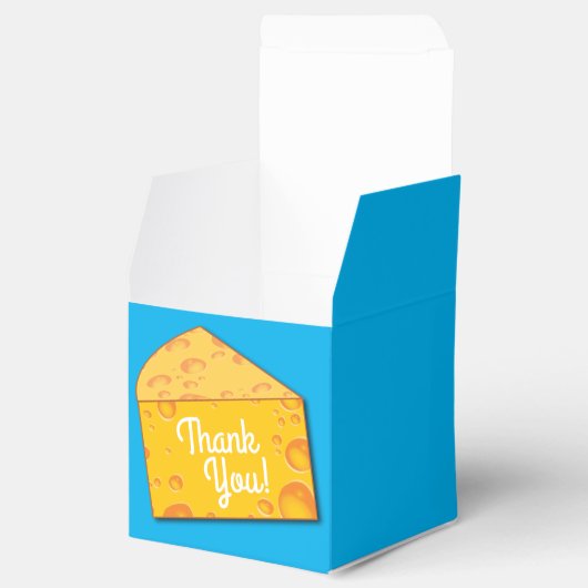 Kute Cheese Wedge Kinder 1e verjaardag Bedankdoosjes (Geopend)