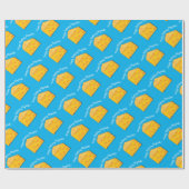 Kute Cheese Wedge Kinder 1e verjaardag Cadeaupapier (Vlak)