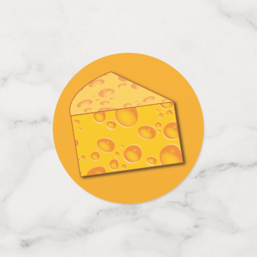 Kute Cheese Wedge Kinder 1e verjaardag Confetti (Kleine voorkant)