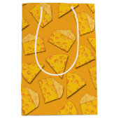 Kute Cheese Wedge Kinder 1e verjaardag Medium Cadeauzakje (Voorkant)