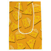 Kute Cheese Wedge Kinder 1e verjaardag Medium Cadeauzakje (Achterkant)