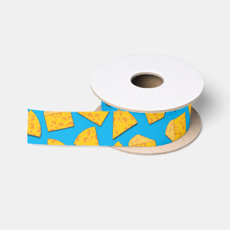 Kute Cheese Wedge Kinder 1e verjaardag Satijnen Lint