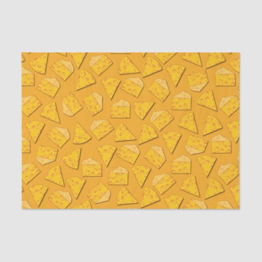 Kute Cheese Wedge Kinder 1e verjaardag Tissuepapier (Voorkant)