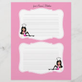 Kute Chef Art Recipe Pages for Multomappen #2 (Voorkant)