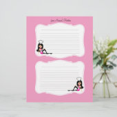 Kute Chef Art Recipe Pages for Multomappen #2 (Staand voorkant)