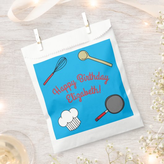 Kute Chef Koking Kinderen 1e verjaardag Bedankzakje (Geknipt)