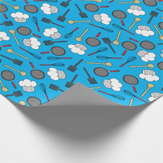 Kute Chef Koking Kinderen 1e verjaardag Cadeaupapier (Hoek)