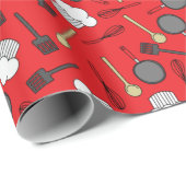 Kute Chef Koking Kinderen 1e verjaardag Cadeaupapier (Rol Hoek)