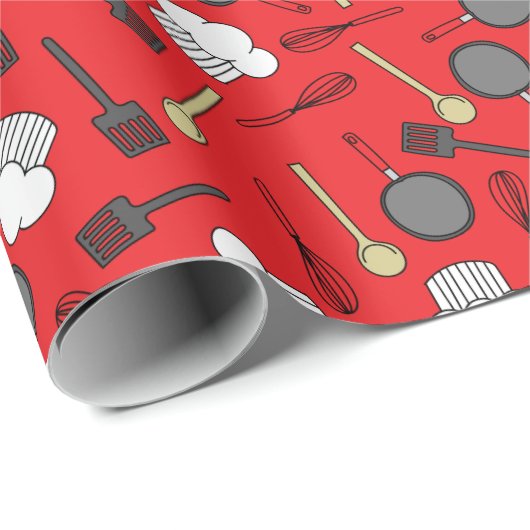 Kute Chef Koking Kinderen 1e verjaardag Cadeaupapier (Rol Hoek)