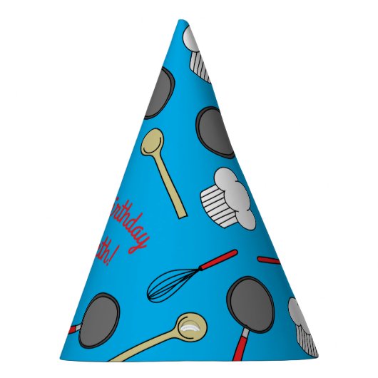 Kute Chef Koking Kinderen 1e verjaardag Feesthoedjes (Rechts)